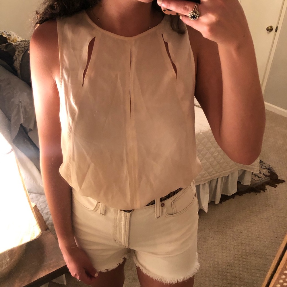 Silence+Noise light pink highlow tank with slits